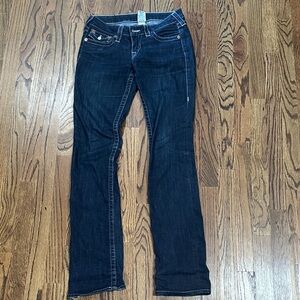 Women's Dark Blue True Religion Jeans
